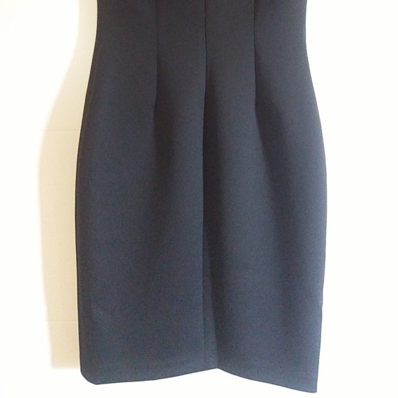 Calvin Klein Women's Scuba Sheath Sleeveless Dress - Color Black - Size 4 - Picture 4 of 16